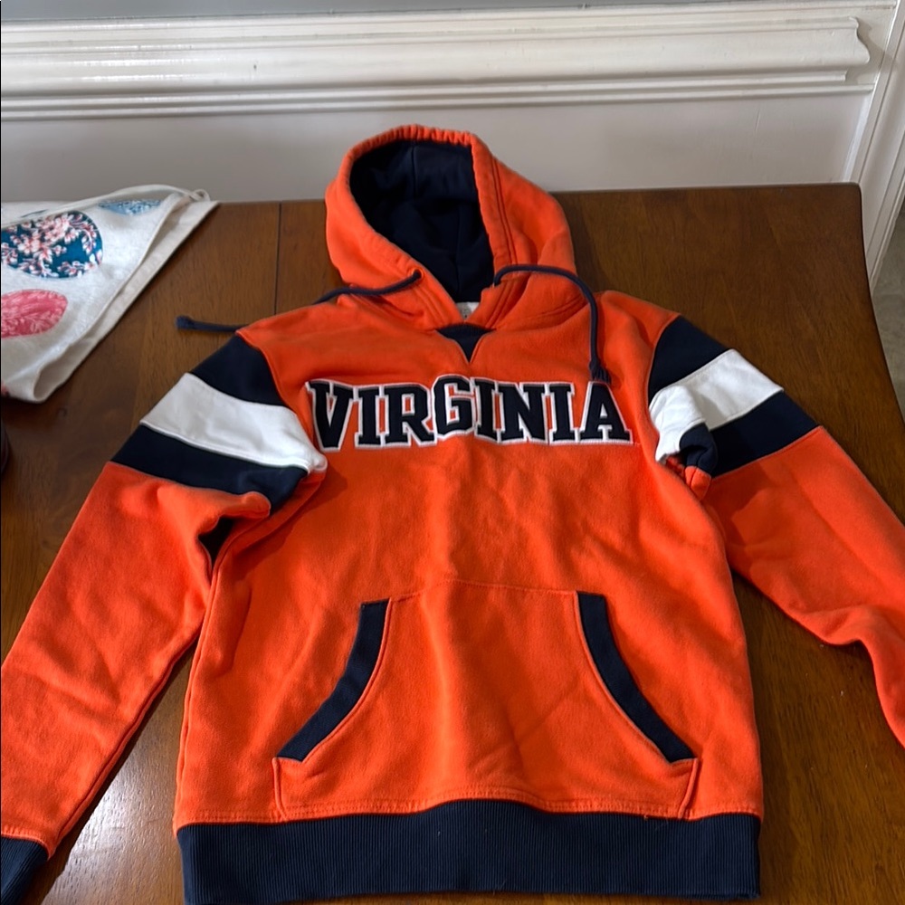 Orange and Navy Virginia Hoodie